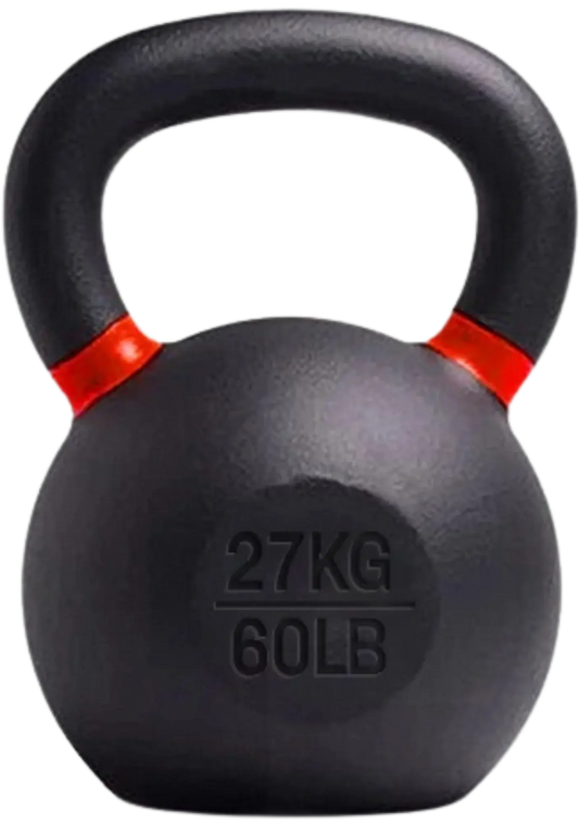 French Fitness - Cast Iron Kettlebell 60 lbs (New) - Front View