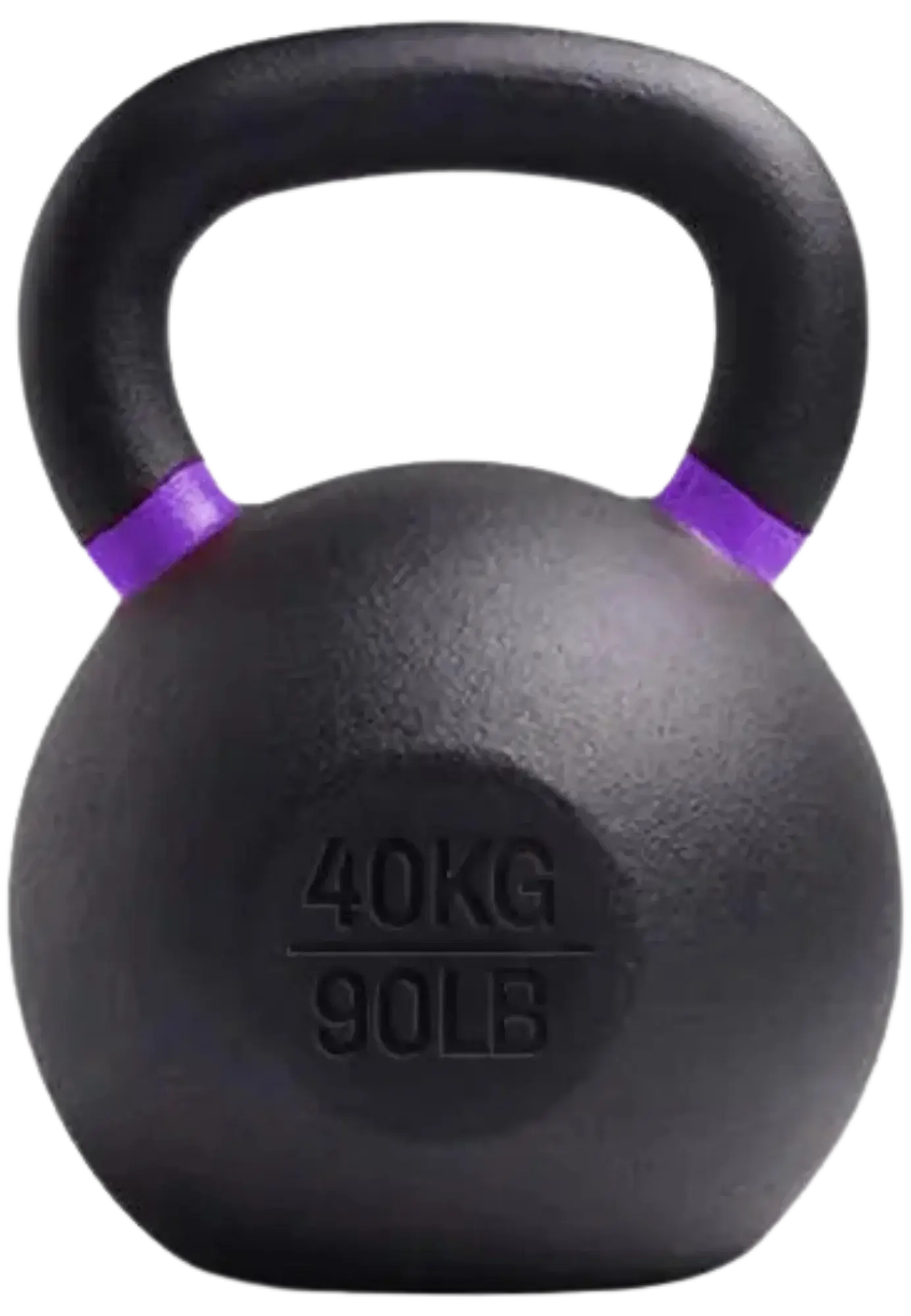 French Fitness - Cast Iron Kettlebell 90 lbs (New) - Front View