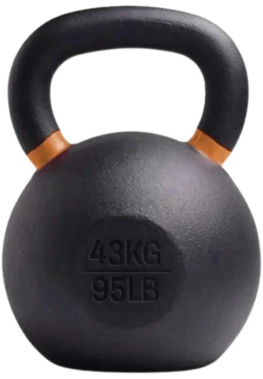 French Fitness - Cast Iron Kettlebell 95 lbs (New) - Front View