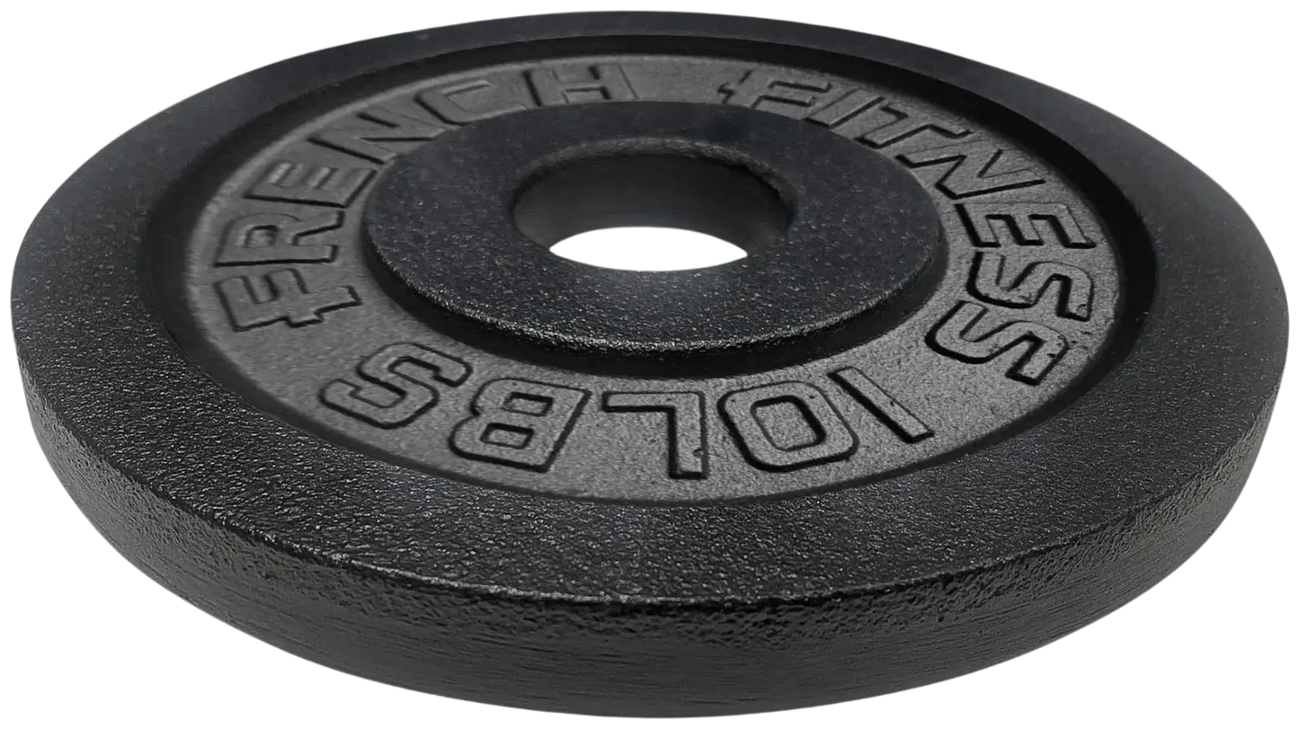 French Fitness - Cast Iron Olympic Weight Plate V1 10 lbs (New) - Front View