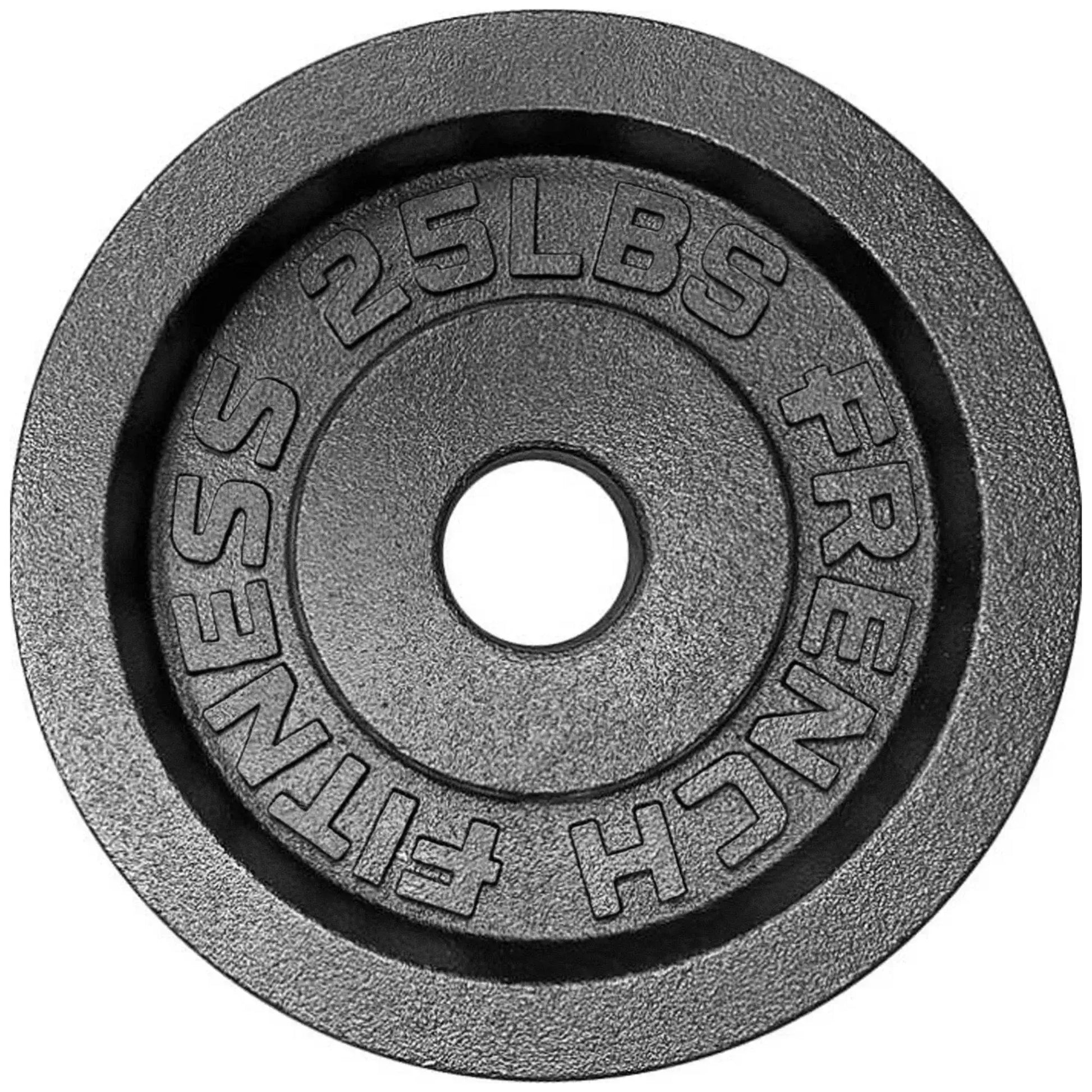 French Fitness - Cast Iron Olympic Weight Plate V1 Set 260 lbs (New) - Side View