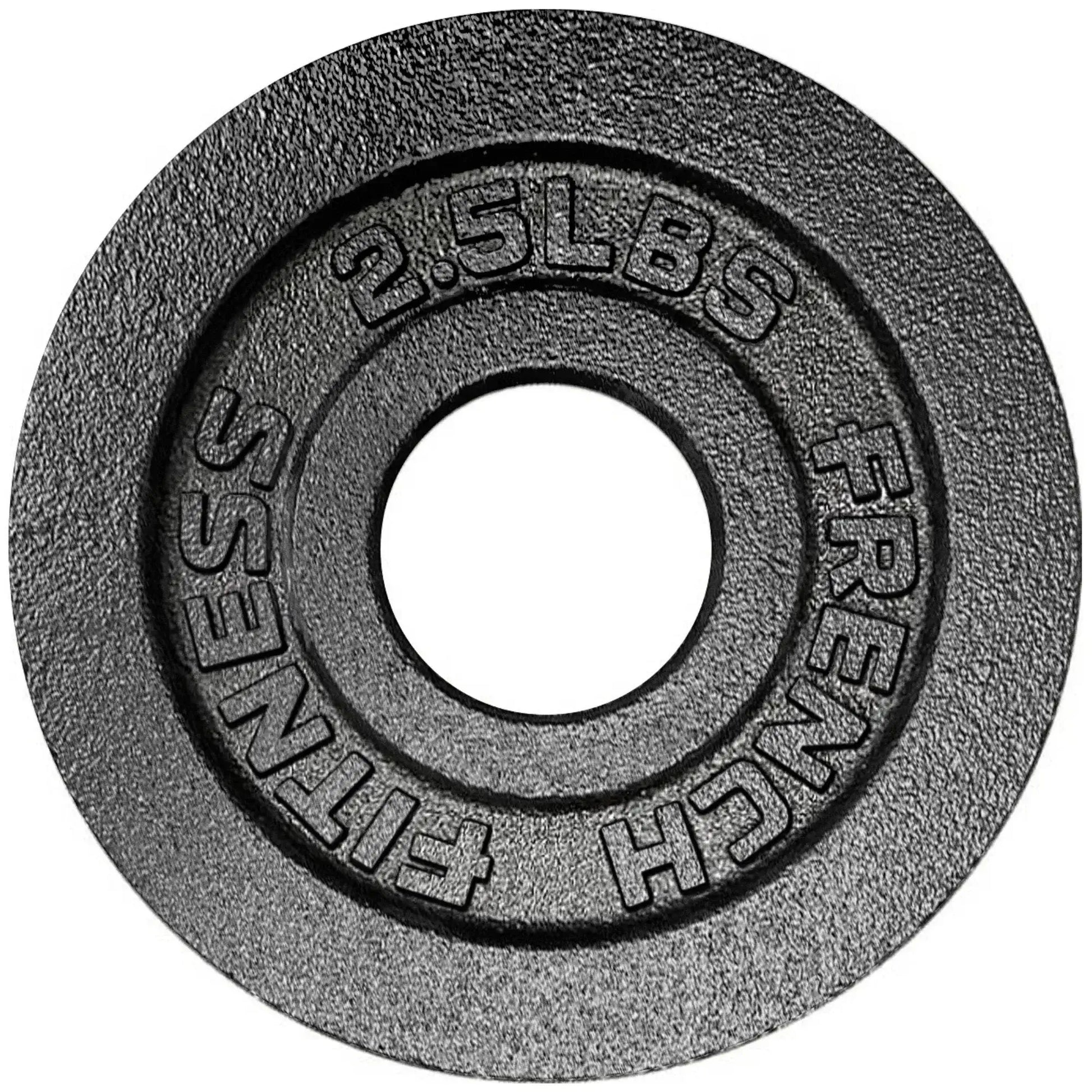 French Fitness - Cast Iron Olympic Weight Plate V1 2.5 lbs (New) - Side View