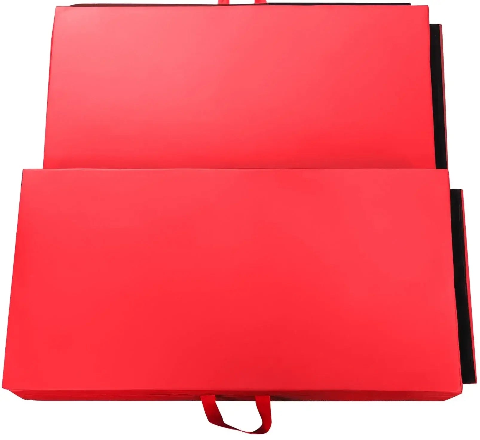 French Fitness - 8' x 6' x 2" Crash Mats - 3-Fold 4-Section Folding Gymnastics Mat (New) - Front View