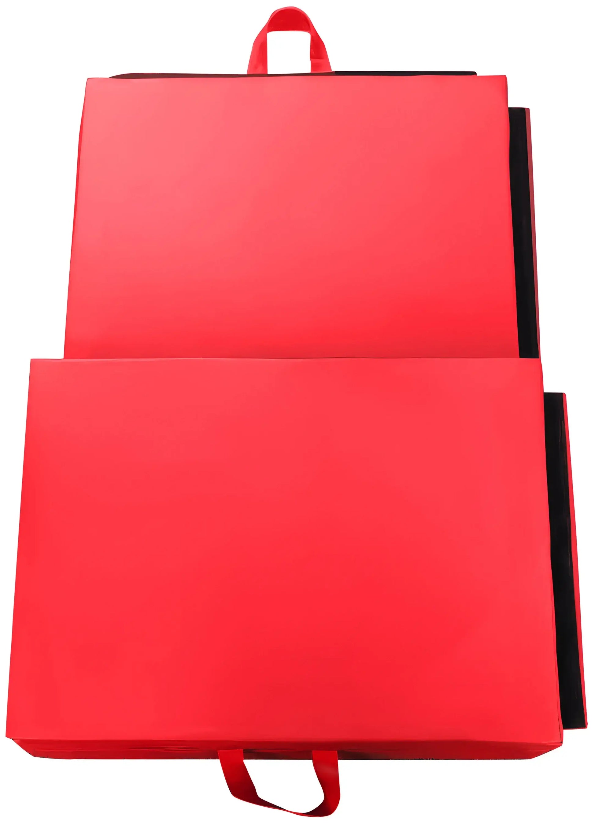 French Fitness - 8' x 4' x 2" Crash Mats - 3-Fold 4-Section Folding Gymnastics Mat (New) - Close Up View