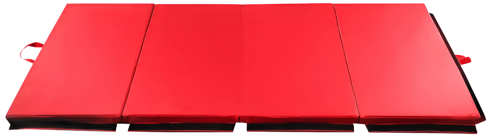 French Fitness - 8' x 4' x 2" Crash Mats - 3-Fold 4-Section Folding Gymnastics Mat (New) - Front View