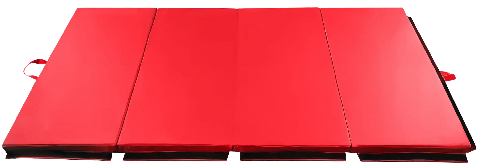 French Fitness - 8' x 6' x 2" Crash Mats - 3-Fold 4-Section Folding Gymnastics Mat (New) - Front View