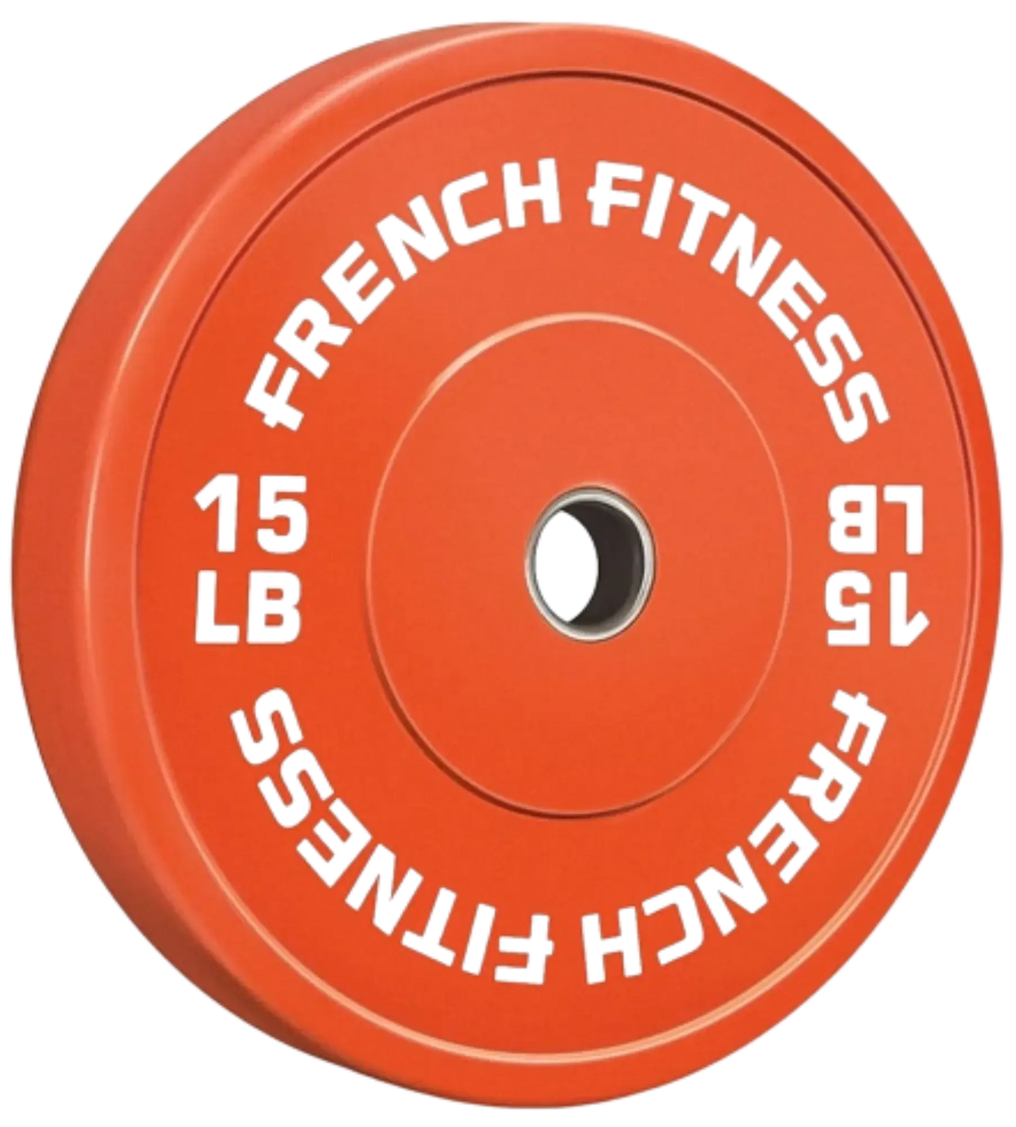 French Fitness Olympic Colored Bumper Plate 15 lbs (New) Image
