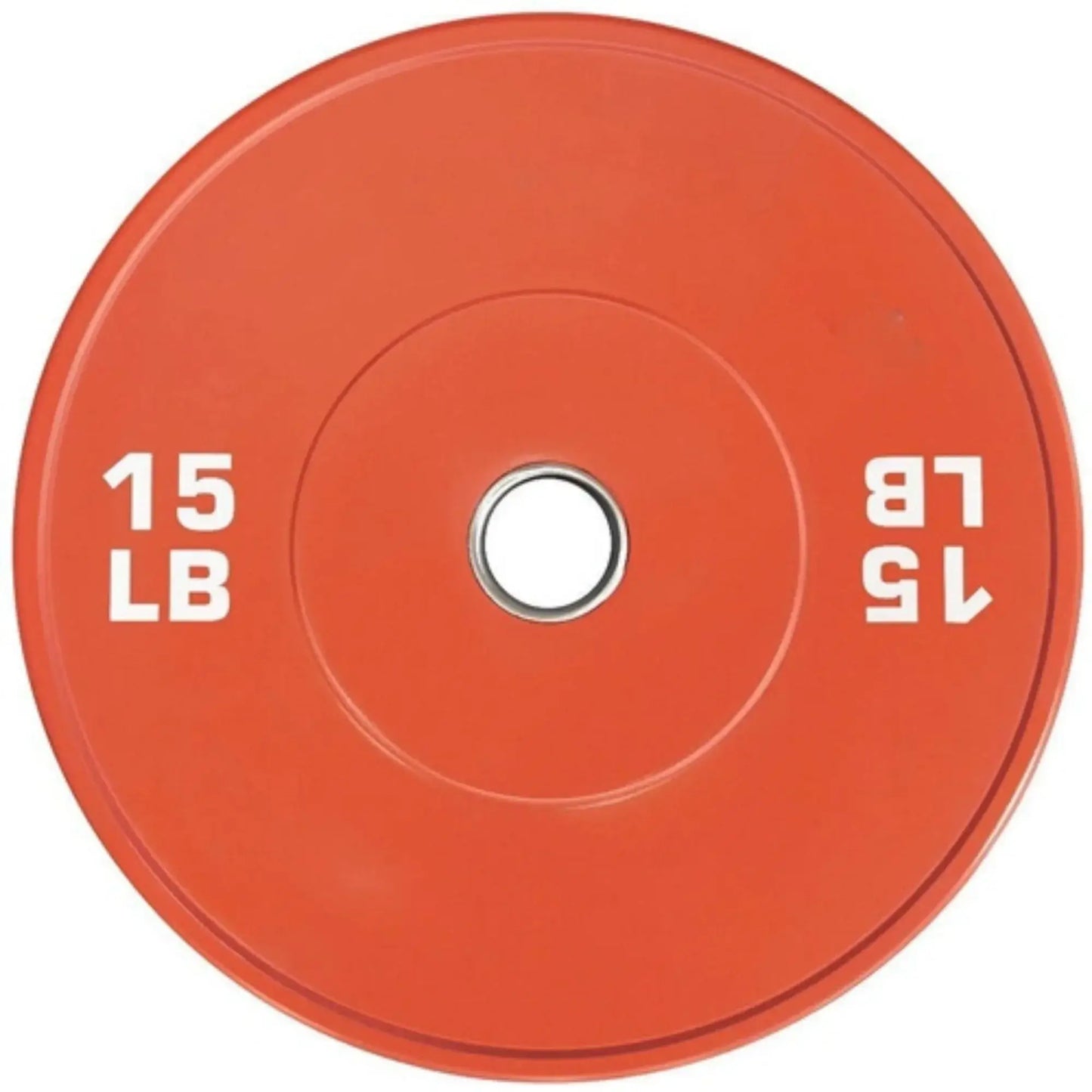 French Fitness Olympic Colored Bumper Plate 15 lbs - Blank (New) Image 2