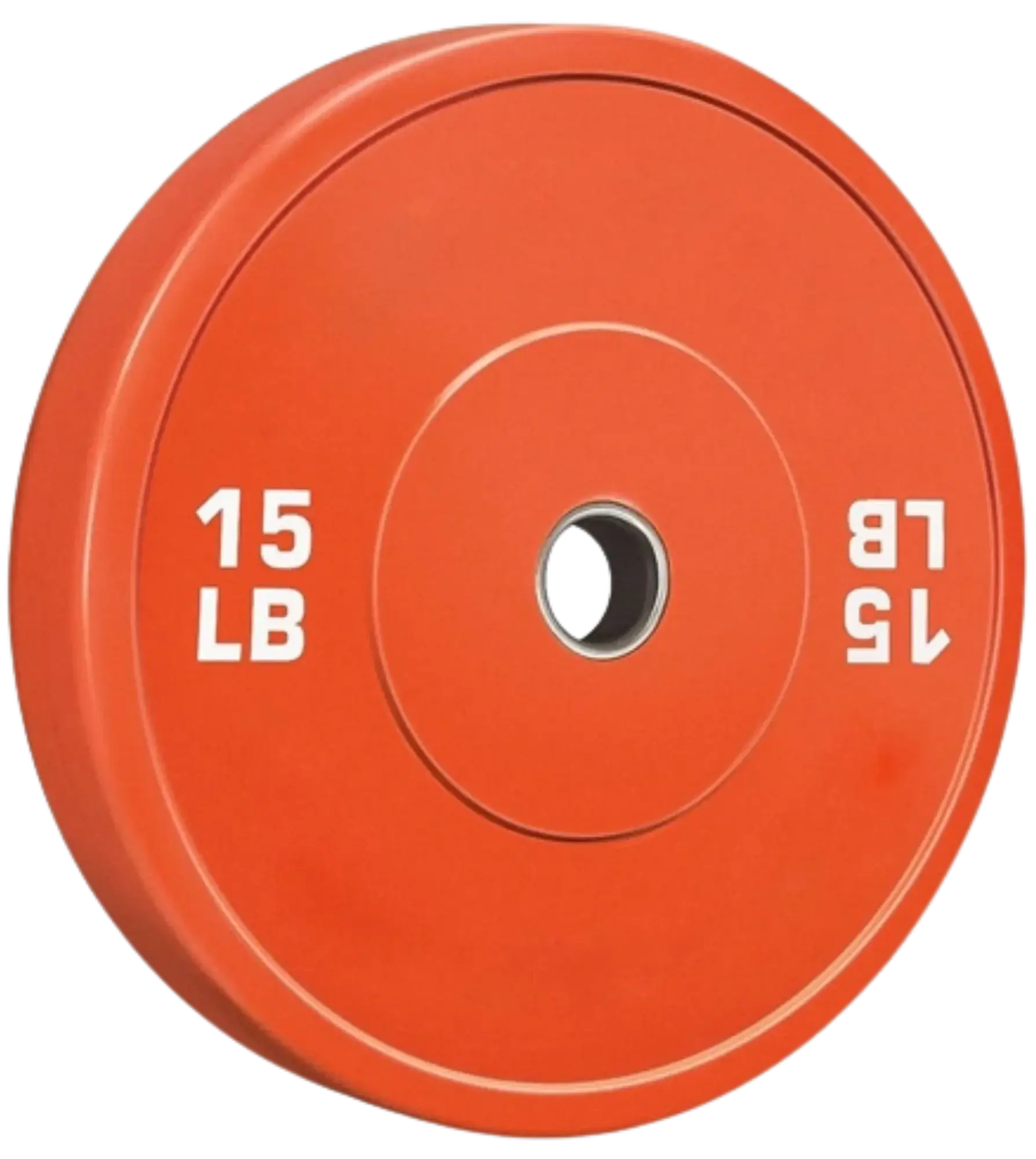 French Fitness Olympic Colored Bumper Plate 15 lbs - Blank (New) Image