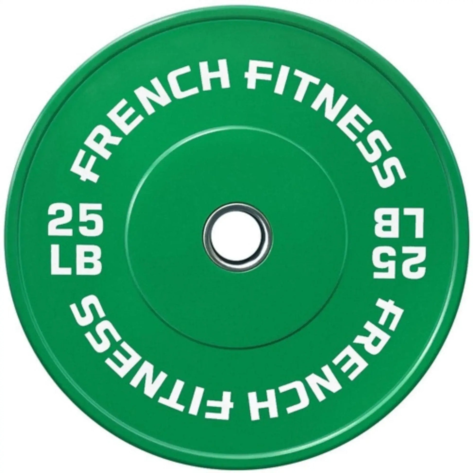 French Fitness Olympic Colored Bumper Plate 25 lbs (New) Image 2