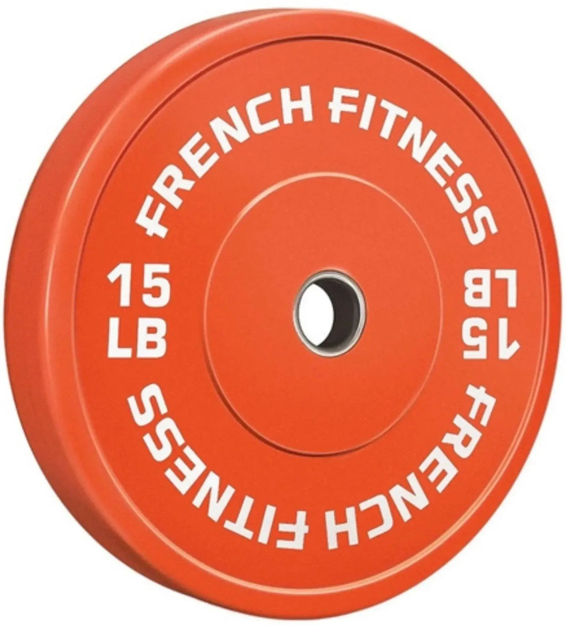 French Fitness Olympic Colored Bumper Plate Set 260 lbs (New) Image 3