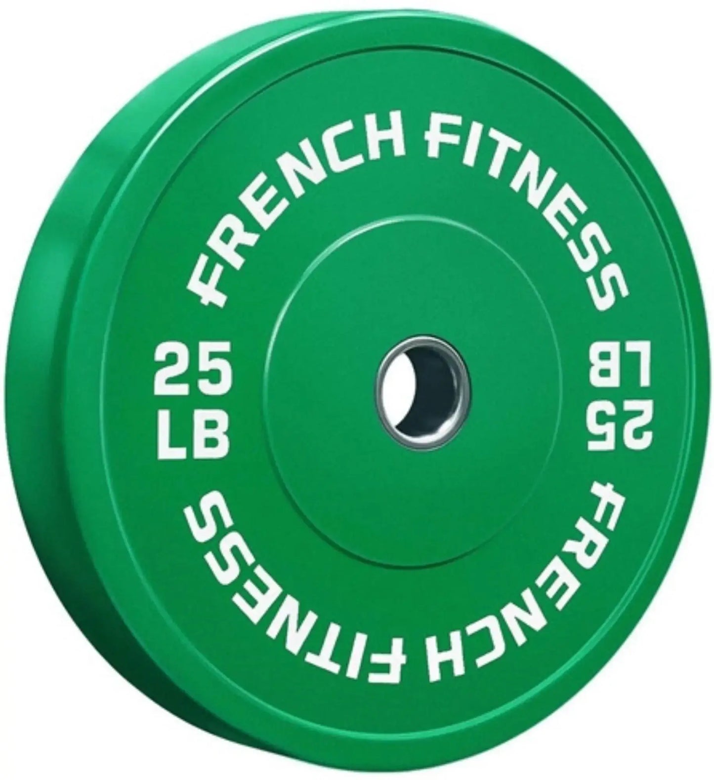 French Fitness Olympic Colored Bumper Plate Set 260 lbs (New) Image 4