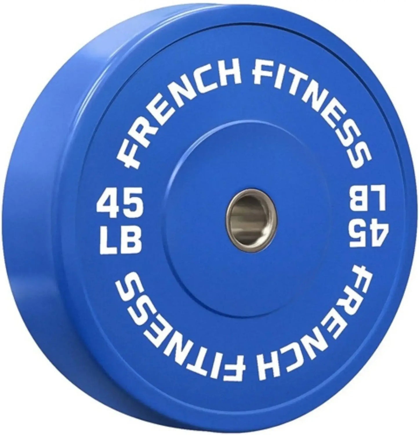 French Fitness Olympic Colored Bumper Plate Set 260 lbs (New) Image 6