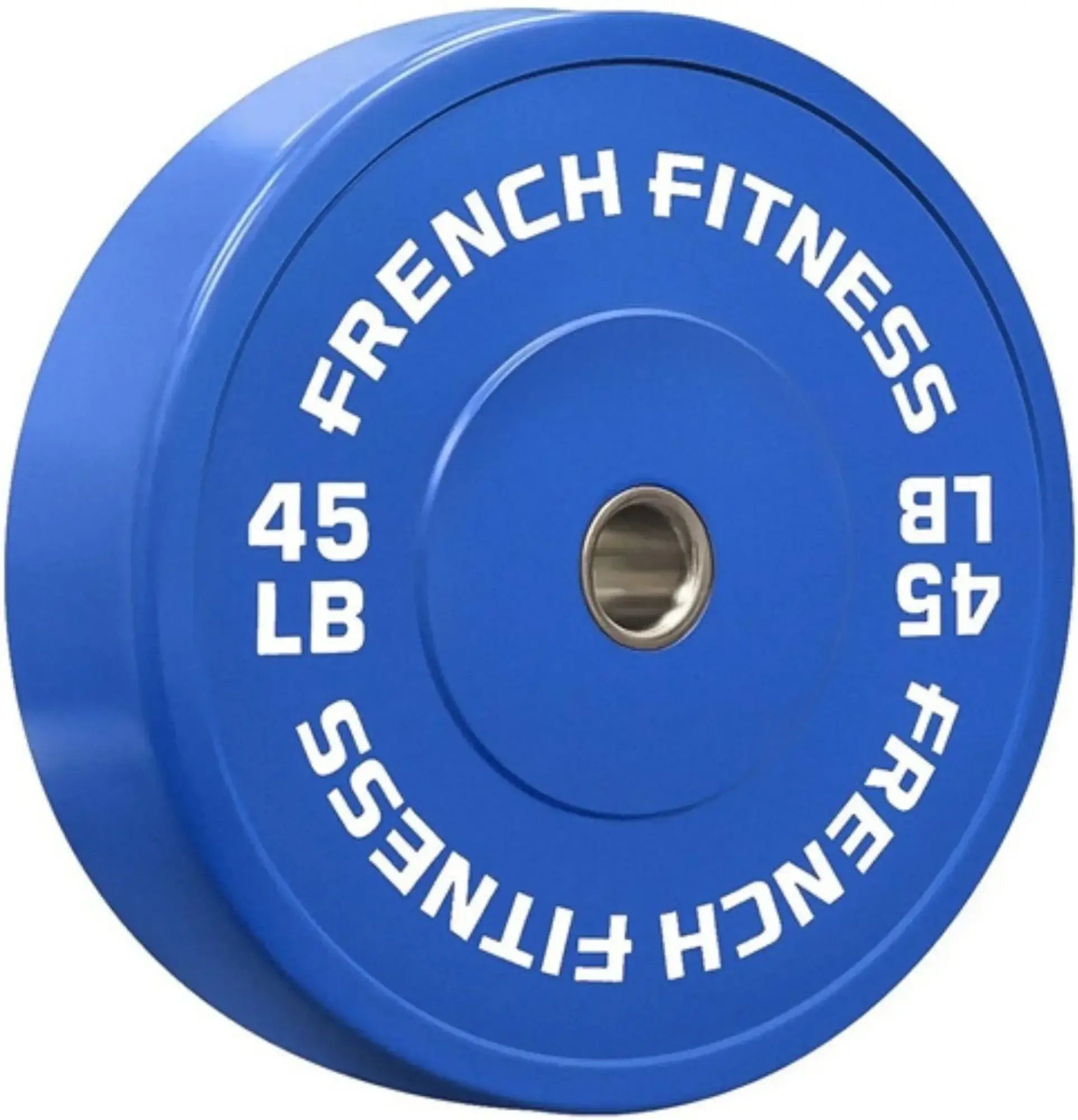 French Fitness Olympic Colored Bumper Plate Set 260 lbs (New) Image 6