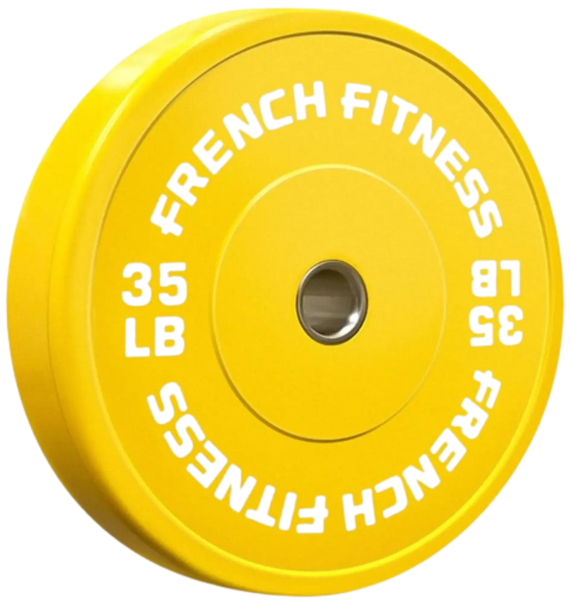 French Fitness Olympic Colored Bumper Plate 35 lbs (New) Image