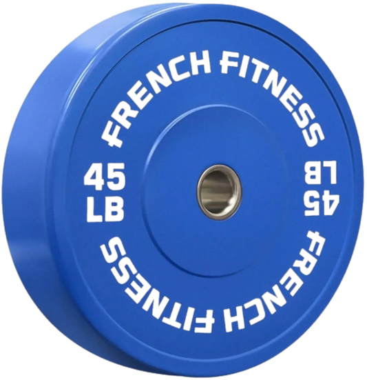 French Fitness Olympic Colored Bumper Plate 45 lbs (New) Image
