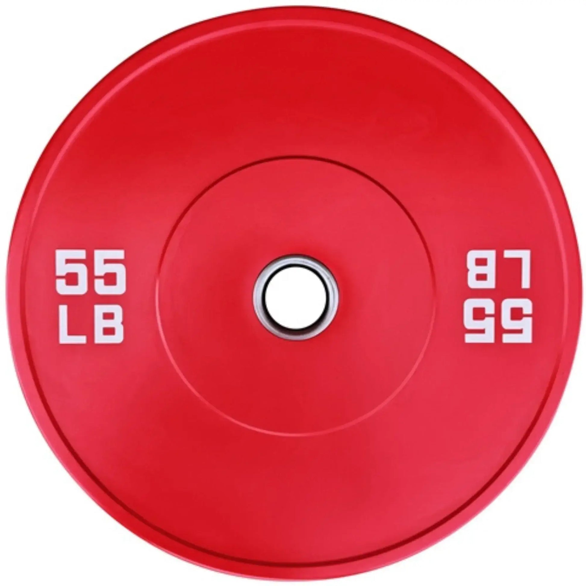 French Fitness Olympic Colored Bumper Plate 55 lbs - Blank (New) Image 2
