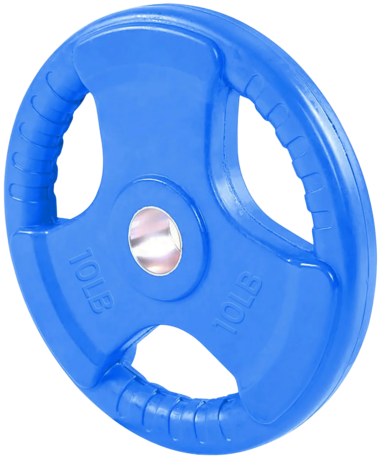 French Fitness Colored Rubber Grip Olympic Plate 10 lbs (New) Image