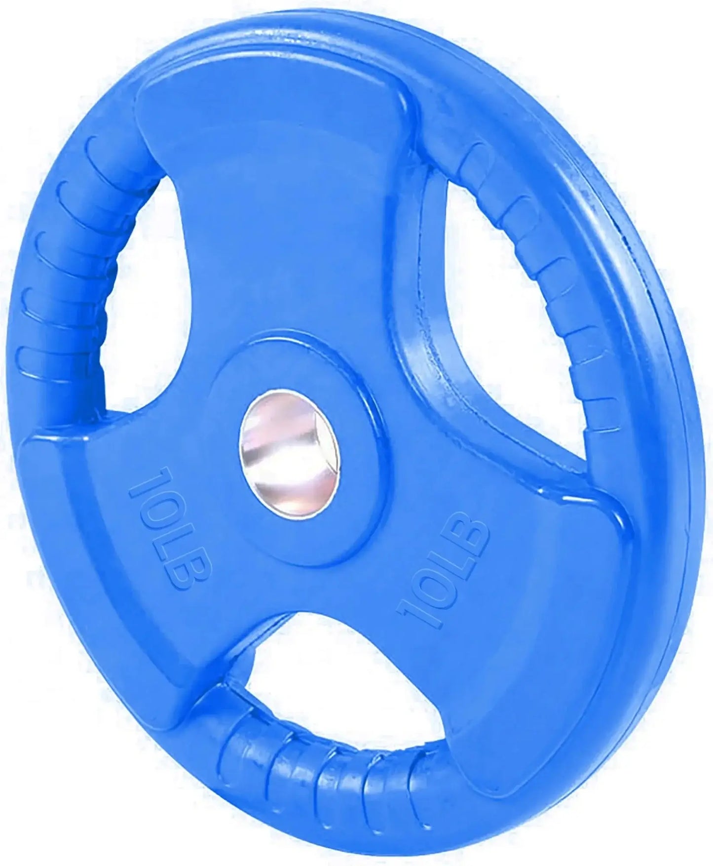 French Fitness Colored Rubber Grip Olympic Plate Set 140 lbs (New) Image 5