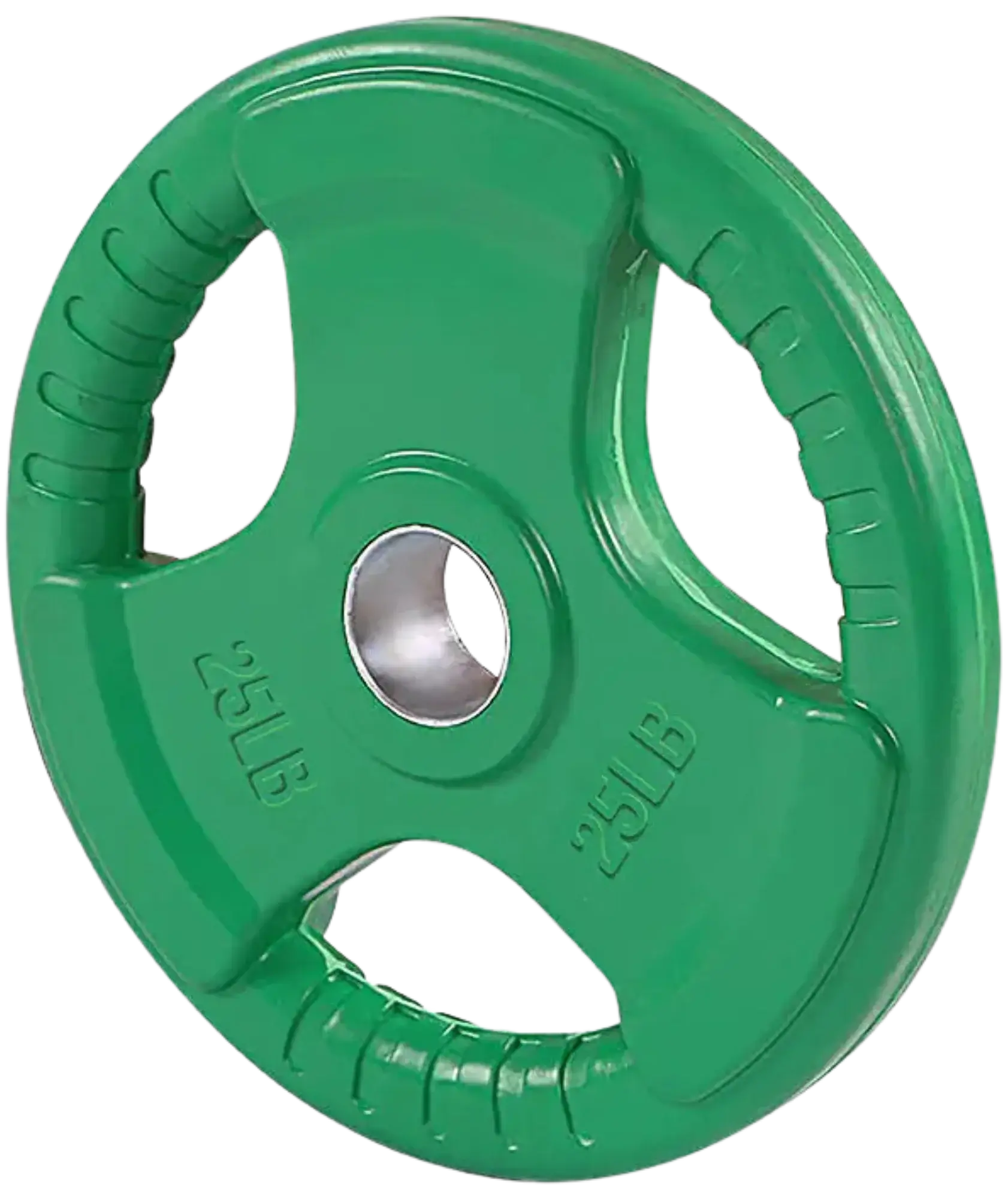 French Fitness Colored Rubber Grip Olympic Plate 25 lbs (New) Image