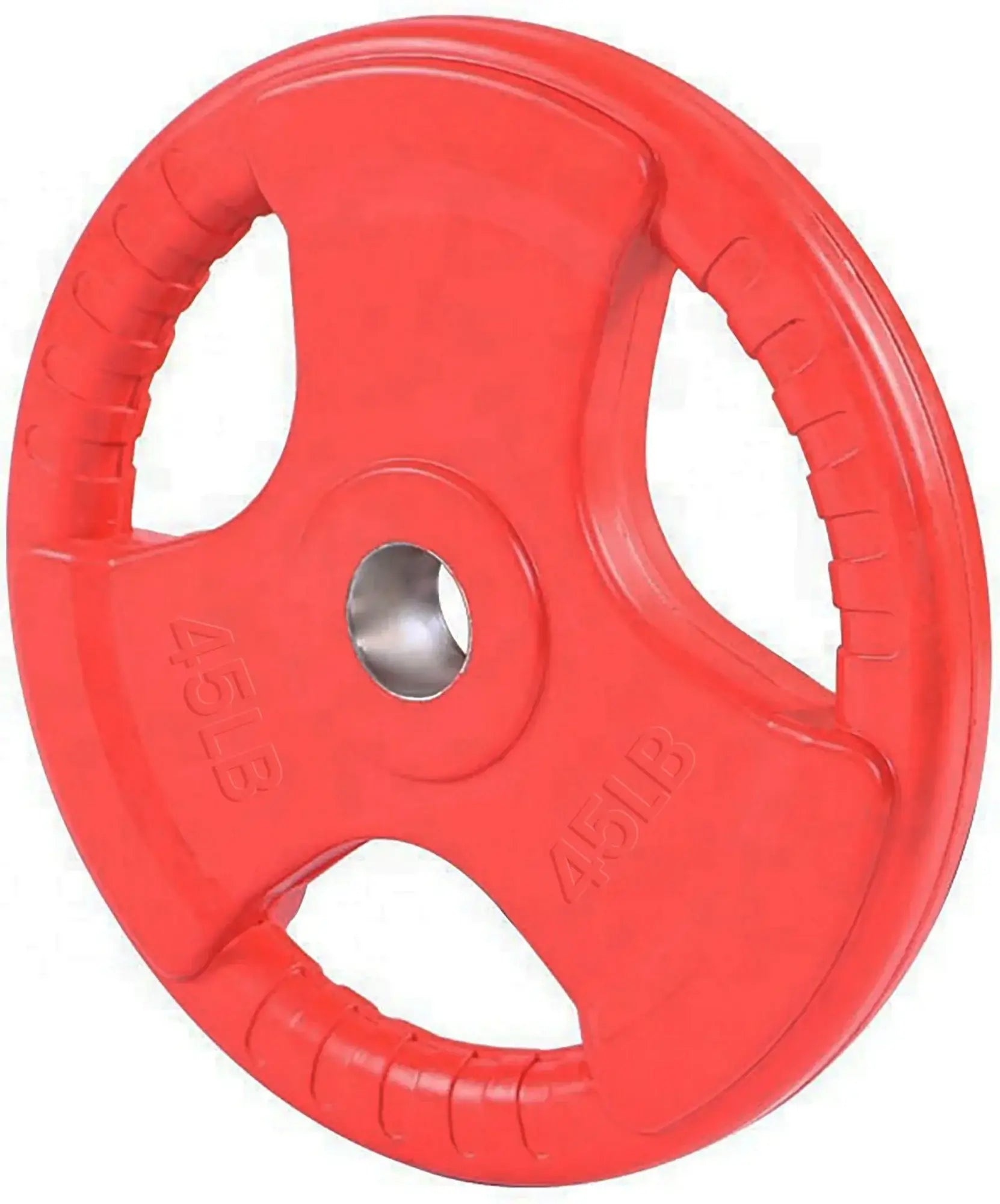 French Fitness Colored Rubber Grip Olympic Plate Set 260 lbs (New) Image 6