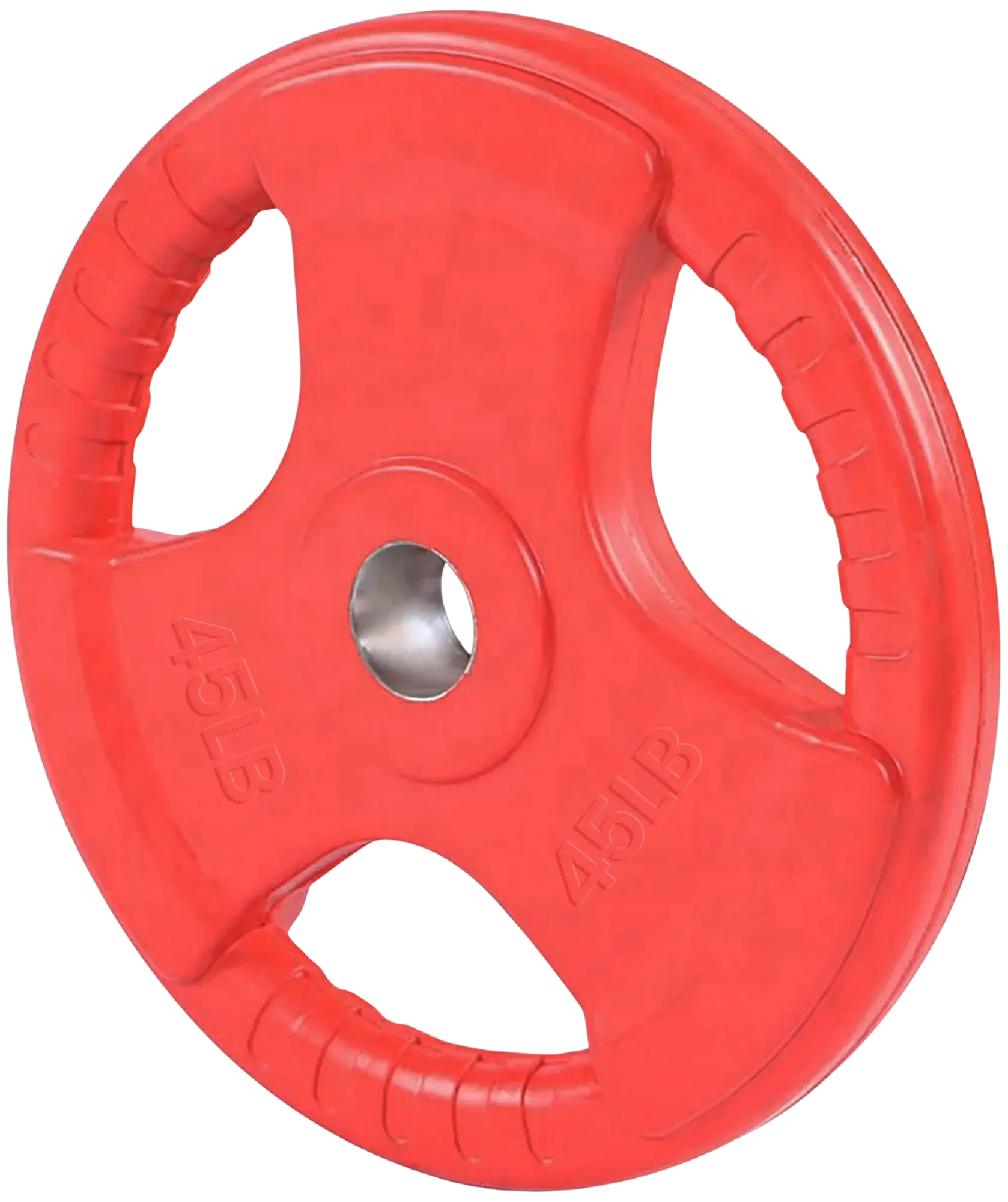French Fitness Colored Rubber Grip Olympic Plate 45 lbs (New) Image