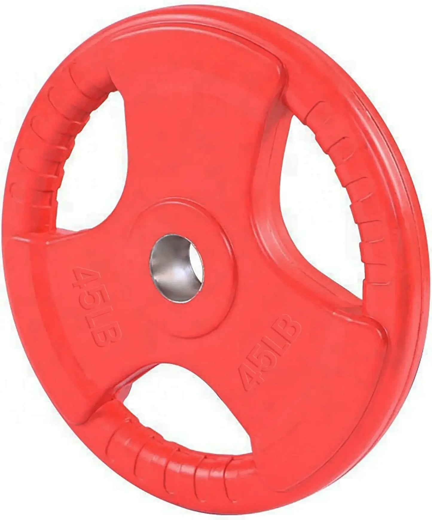 French Fitness Colored Rubber Grip Olympic Plate Set 450 lbs (New) Image 2