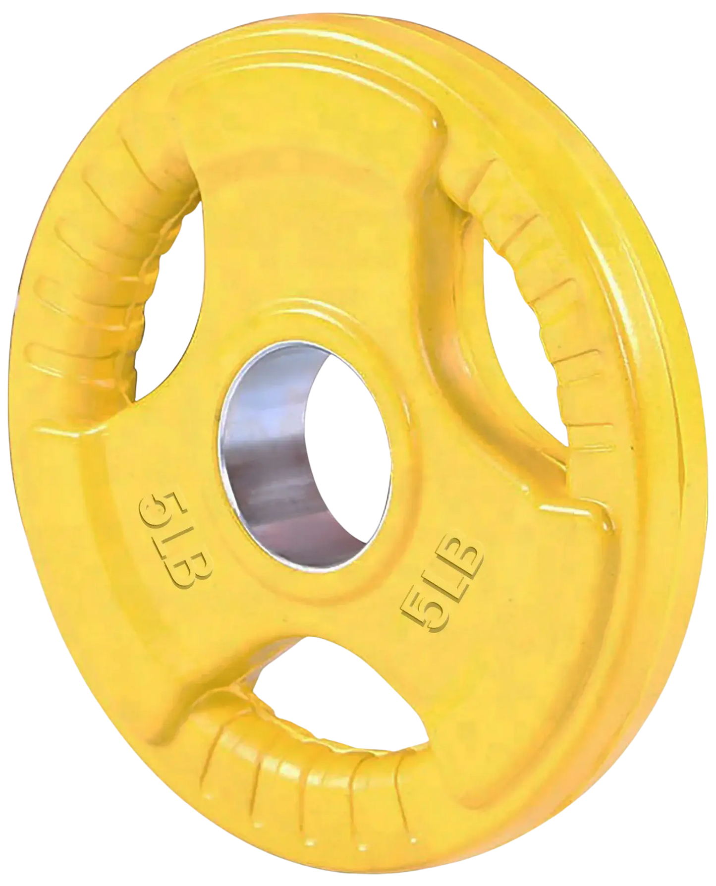 French Fitness Colored Rubber Grip Olympic Plate 5 lbs (New) Image