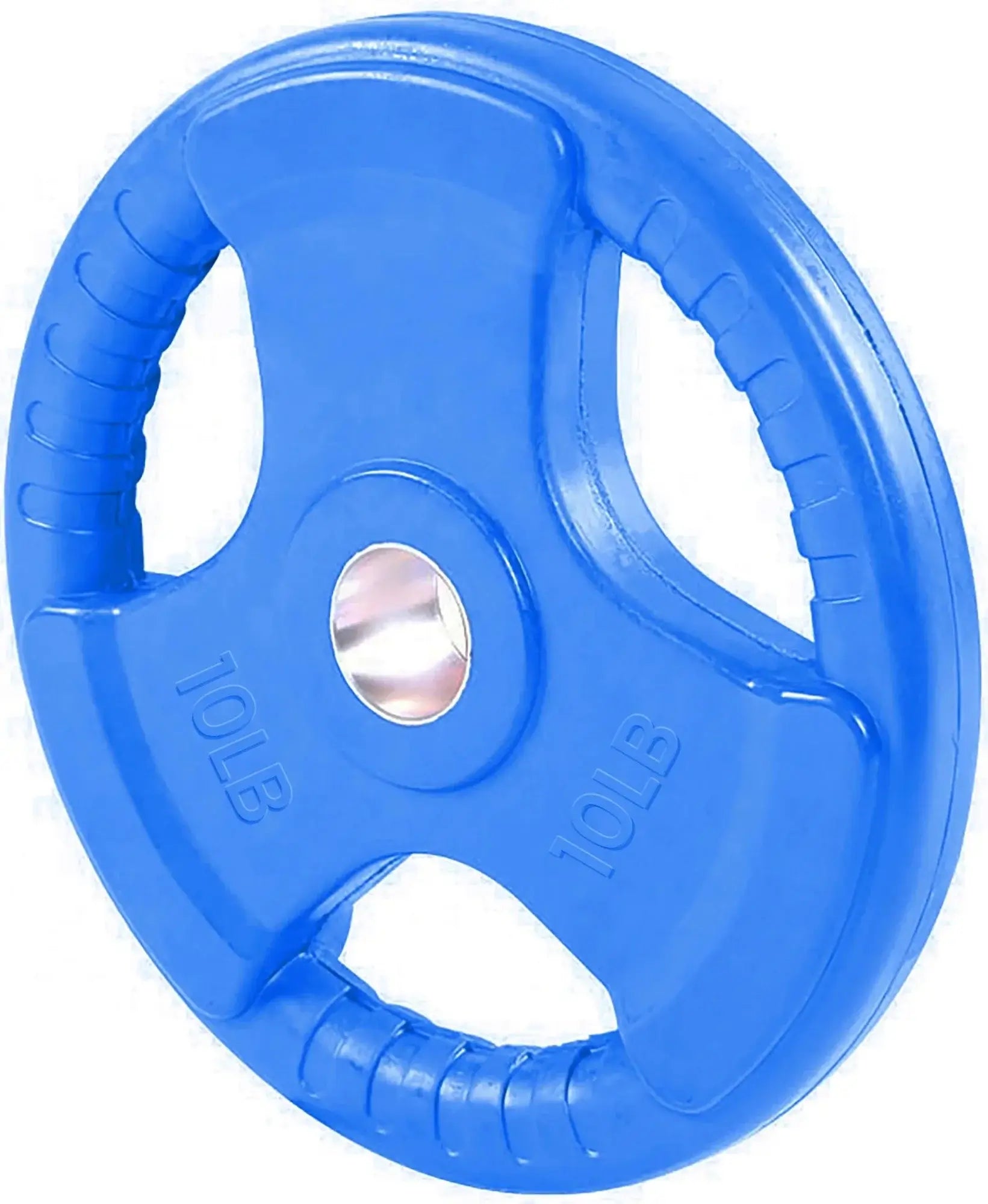 French Fitness Colored Rubber Grip Olympic Plate Set 50 lbs (New) Image 3