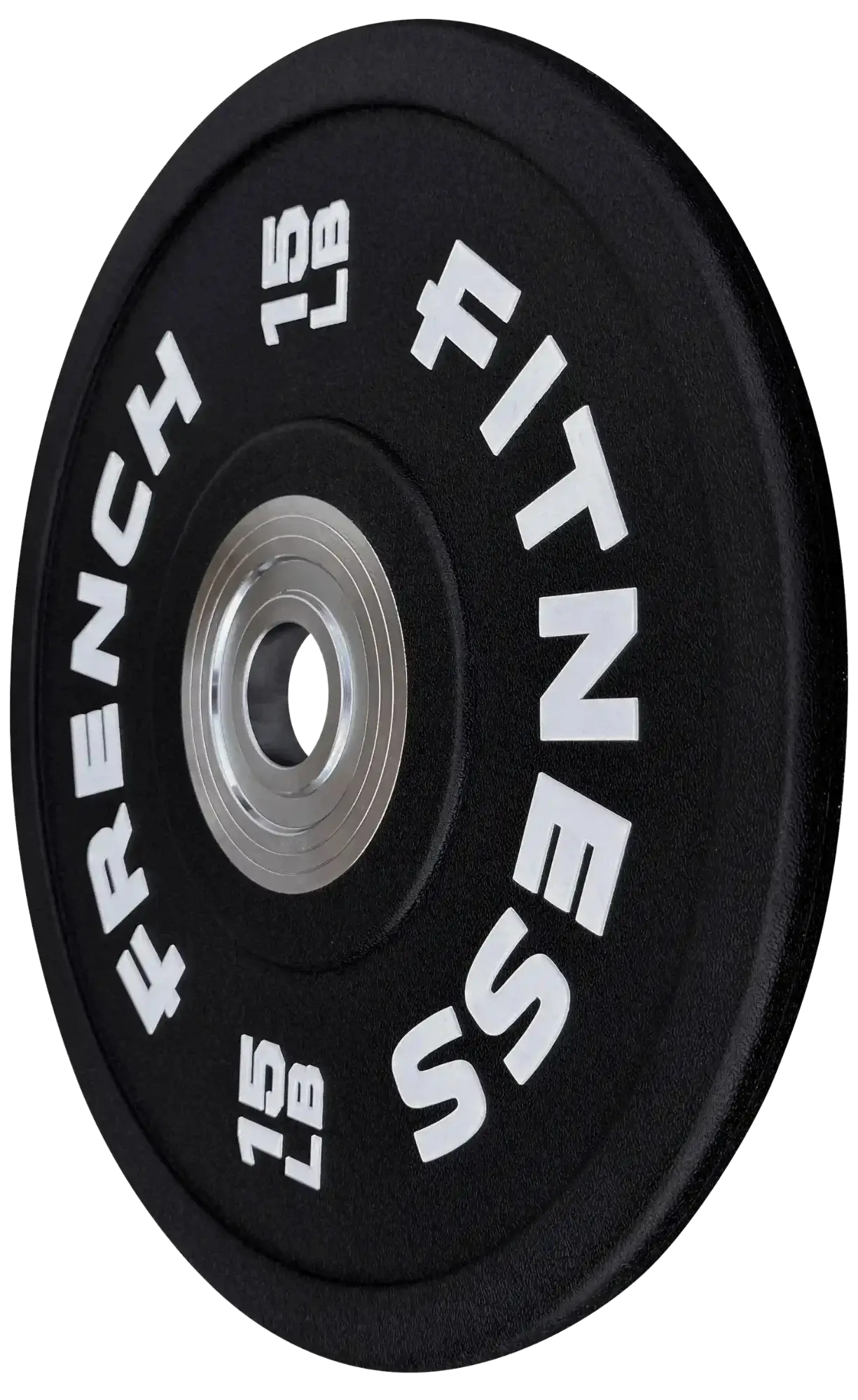 French Fitness Competition Urethane Bumper Plate 15 lb Black (New) Image