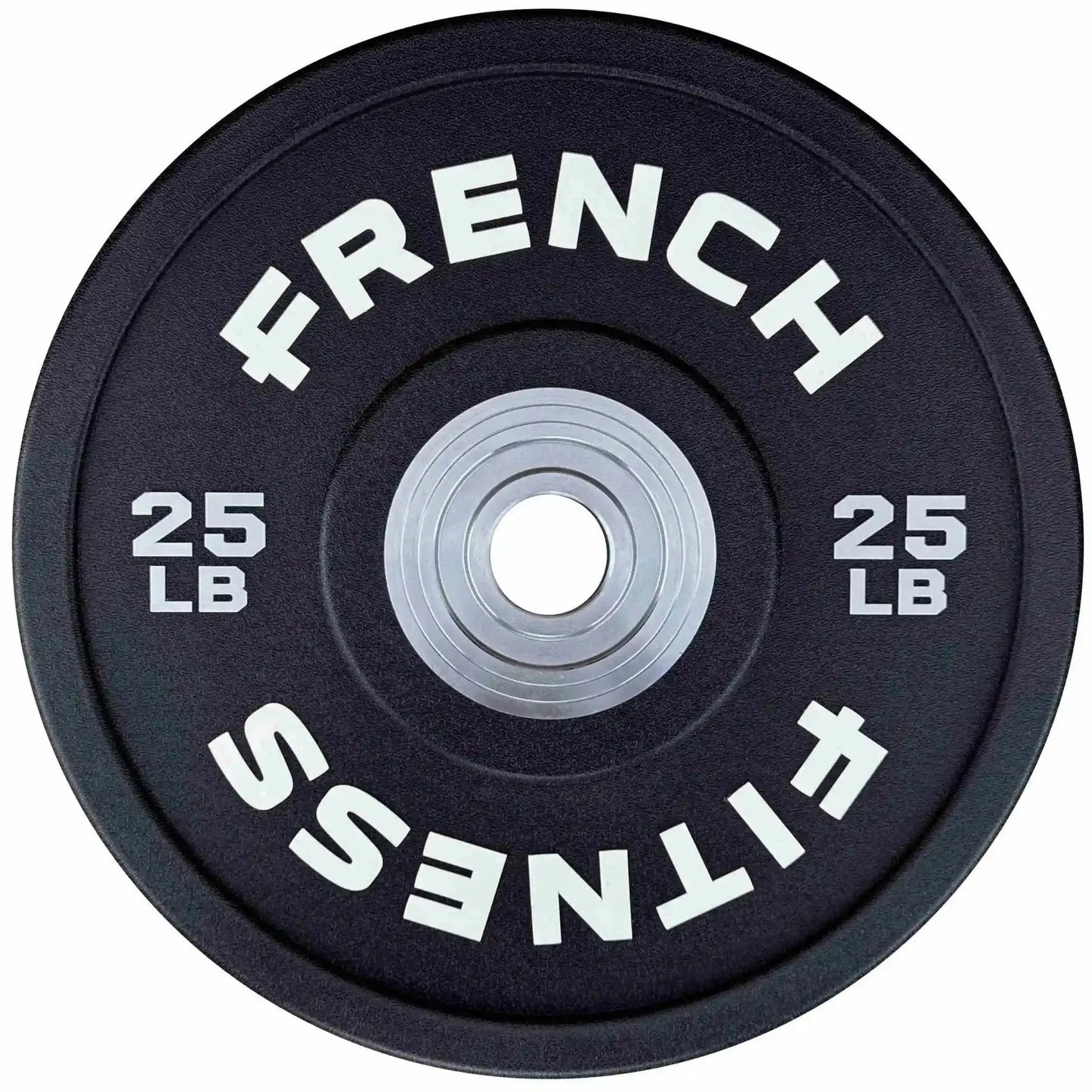 French Fitness Competition Urethane Bumper Plate Set 210 lb Black (New) Image 2