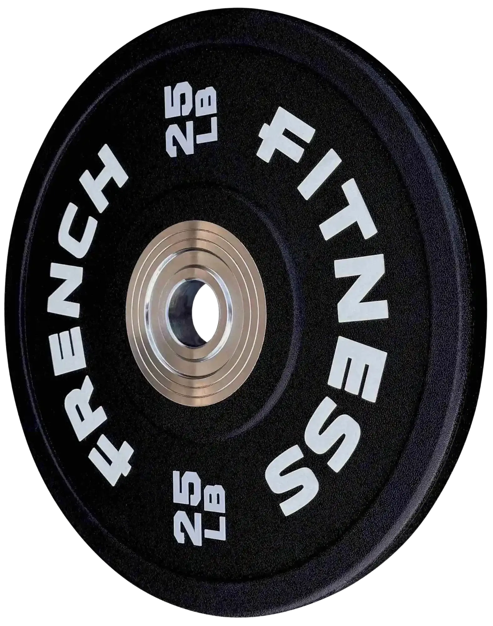 French Fitness Competition Urethane Bumper Plate 25 lb Black (New) Image