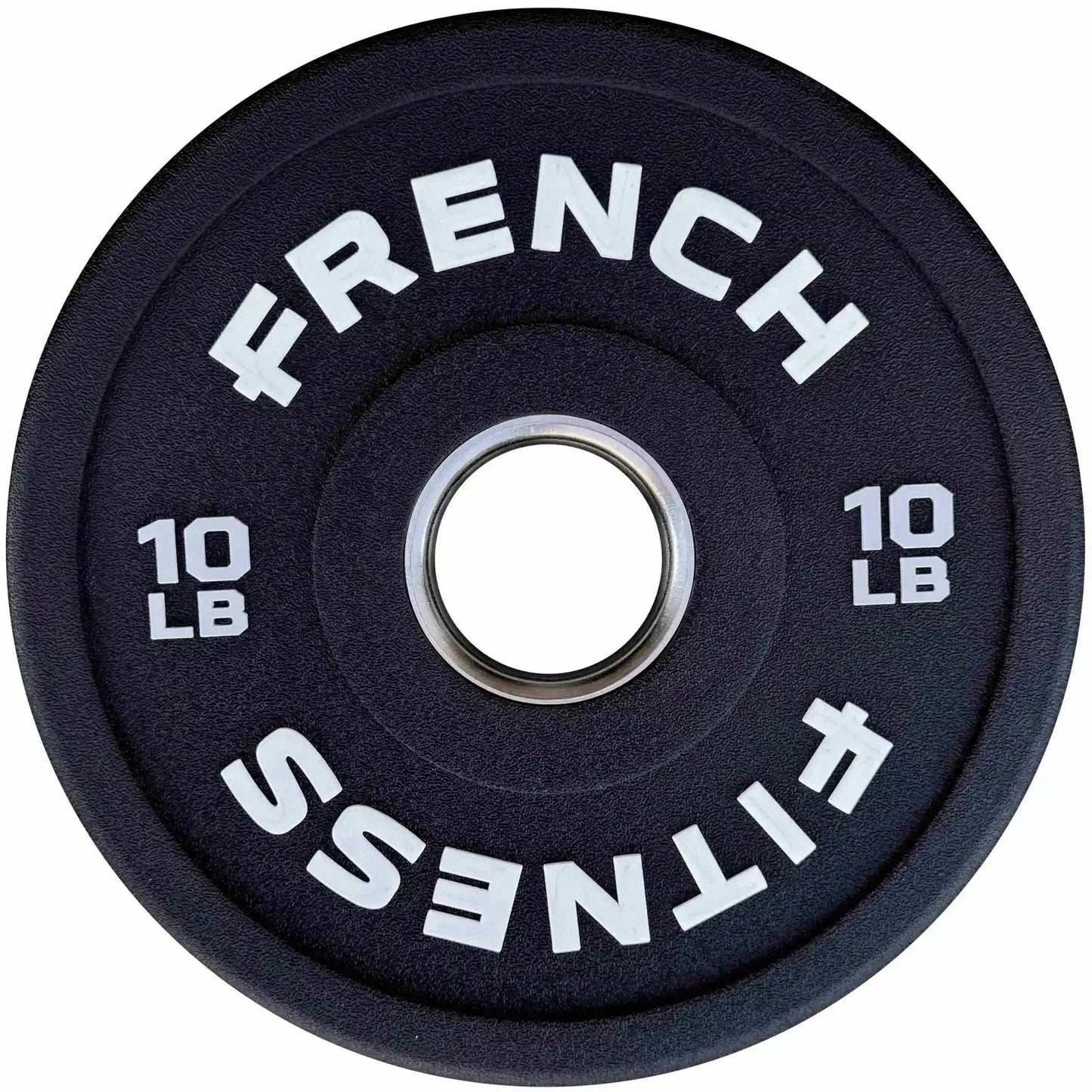 French Fitness Competition Urethane Bumper Plate Set 260 lb Black (New) Image 2