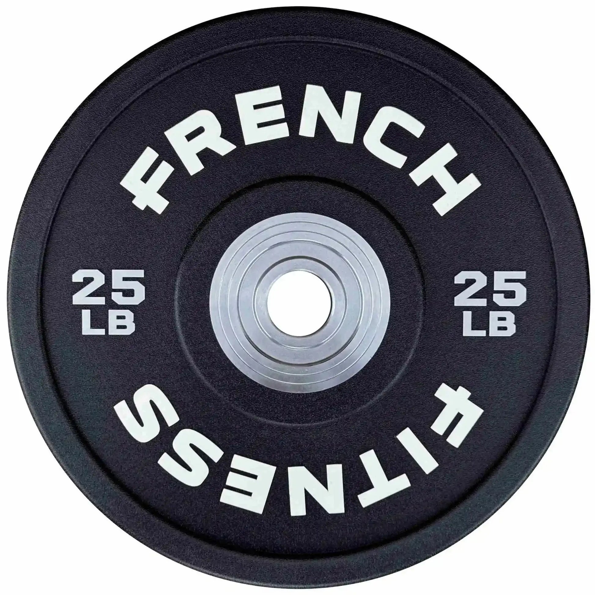French Fitness Competition Urethane Bumper Plate Set 260 lb Black (New) Image 4