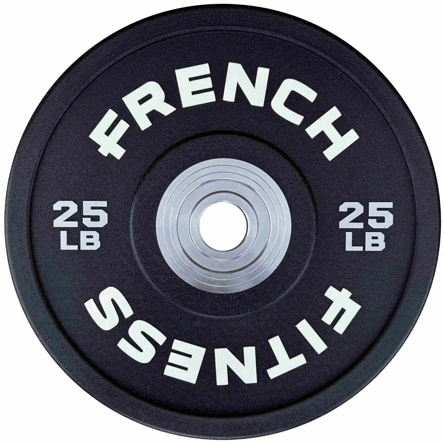 French Fitness Competition Urethane Bumper Plate Set 320 lb Black (New) Image 2