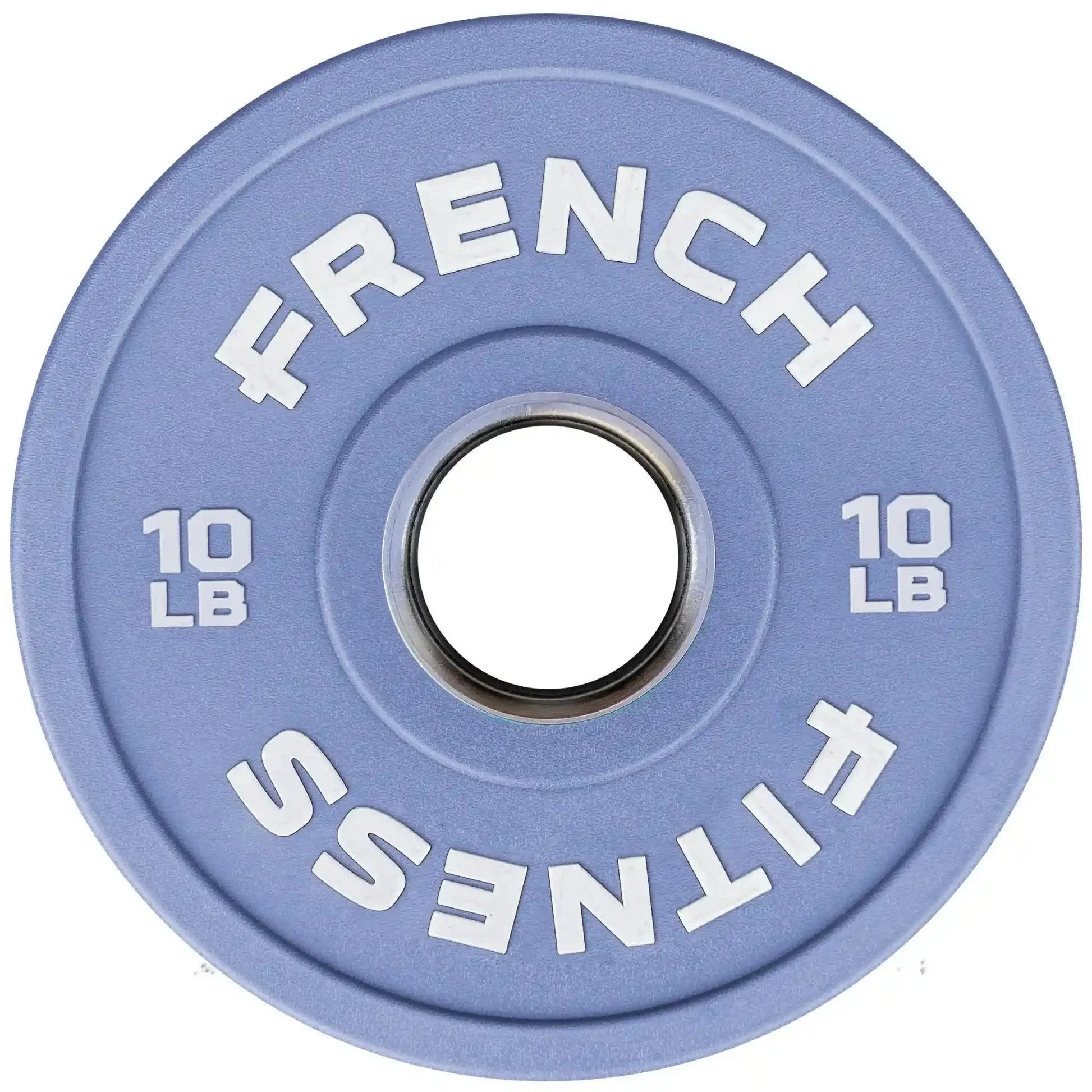 French Fitness Competition Urethane Bumper Plate 10 lb Colored (Grey) (New) Image 2