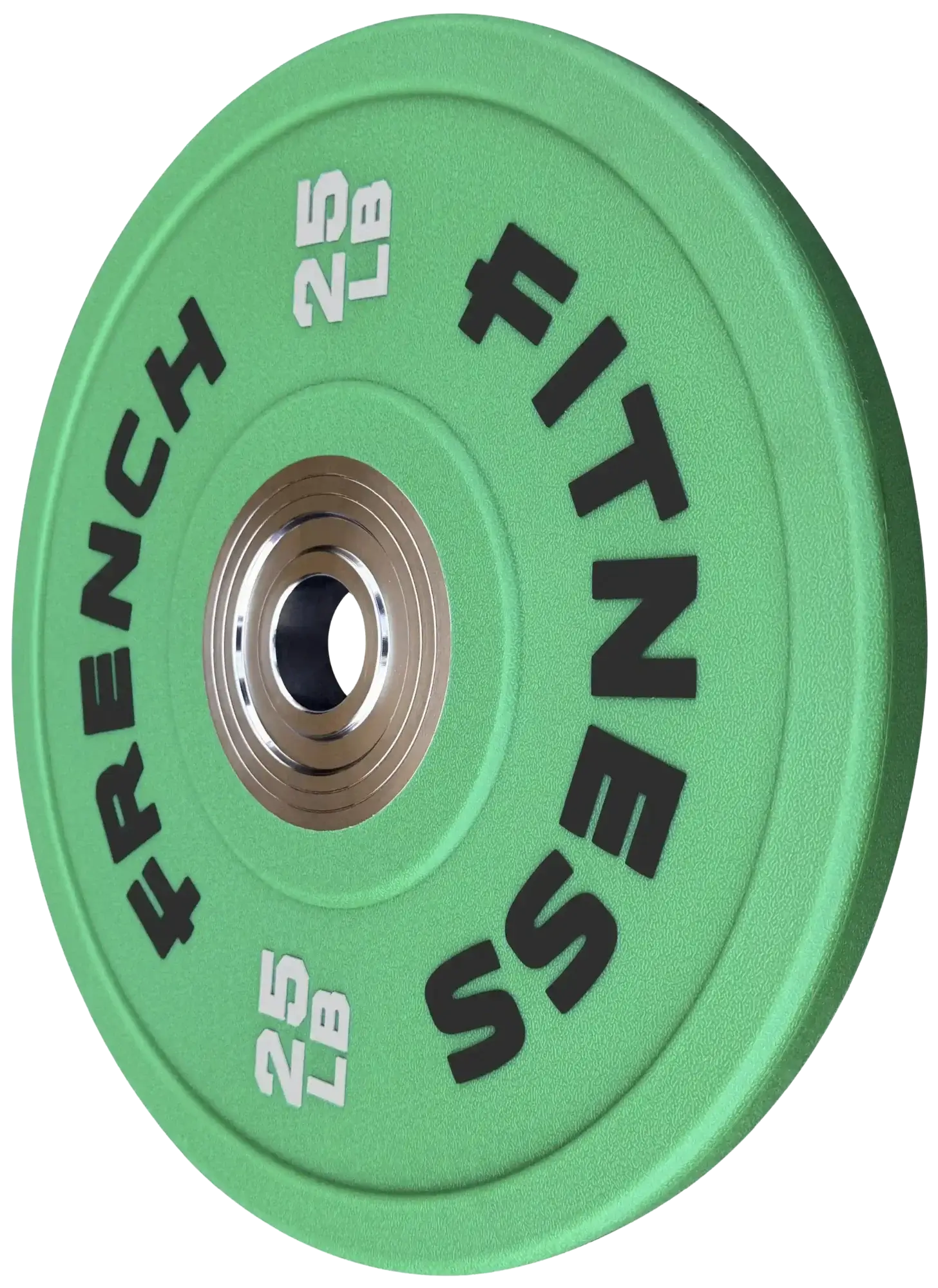 French Fitness Competition Urethane Bumper Plate 25 lb Colored (Green) (New) Image