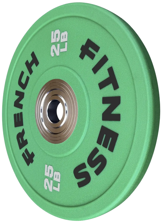 French Fitness Competition Urethane Bumper Plate 25 lb Colored (Green) (New) Image