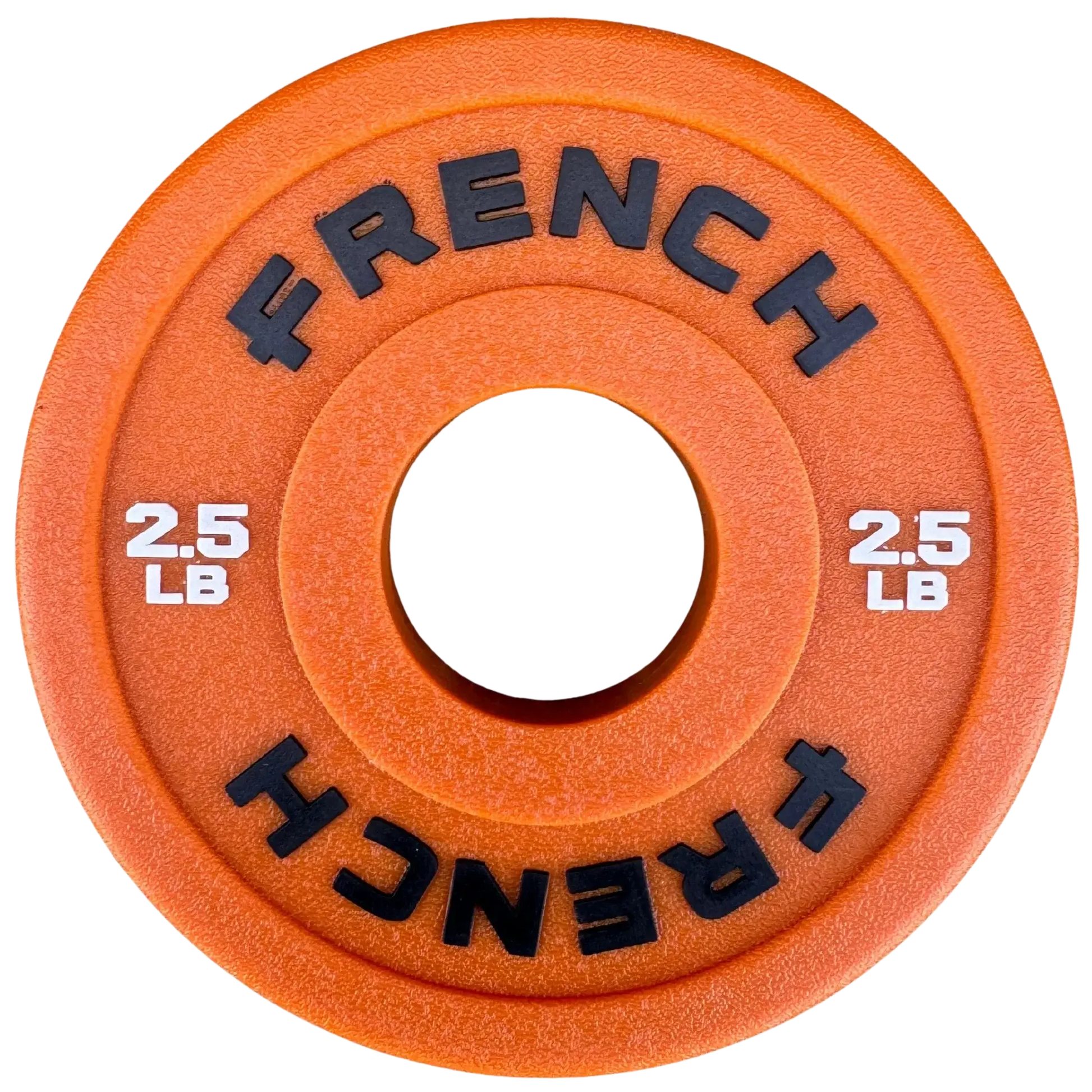 French Fitness Competition Urethane Bumper Plate 2.5 lb Colored (Orange) (New) Image