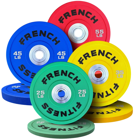 French Fitness Competition Urethane Bumper Plate 320 lb Colored (New) Image