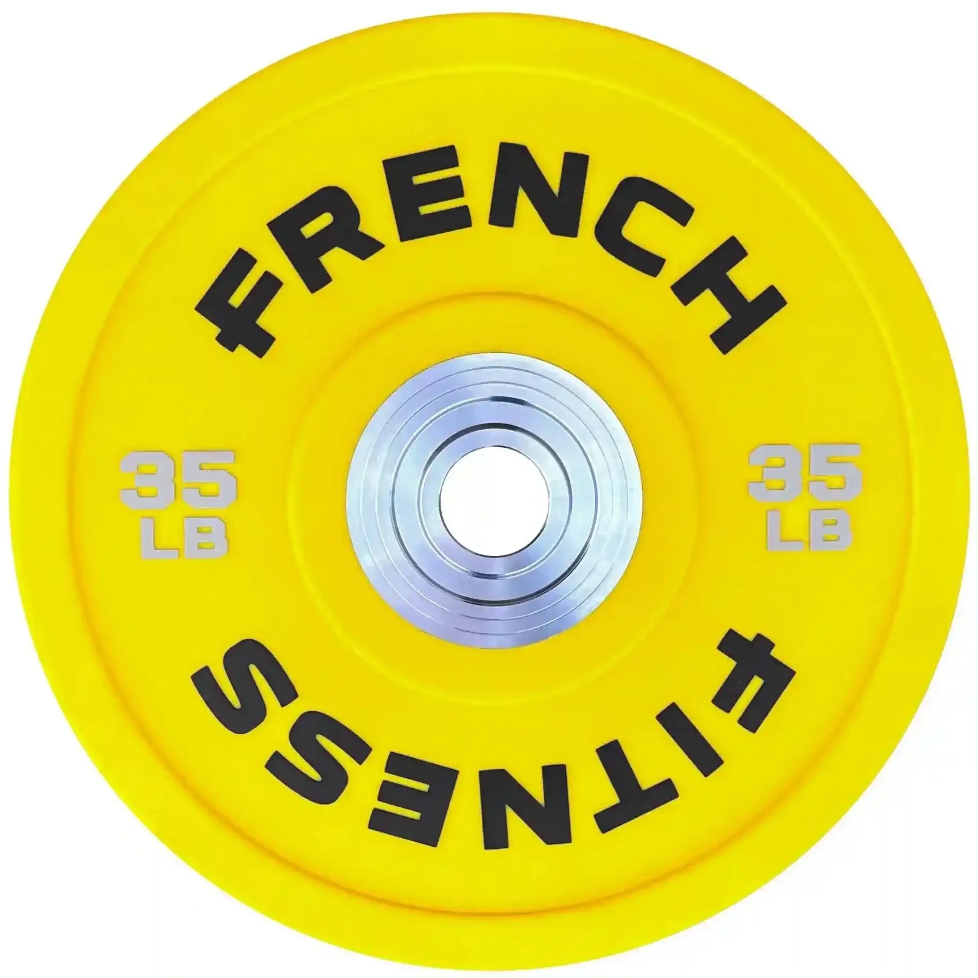 French Fitness Competition Urethane Bumper Plate 340 lb Colored (New) Image 6