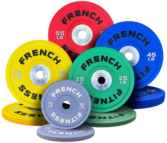 French Fitness Competition Urethane Bumper Plate 340 lb Colored (New) Image