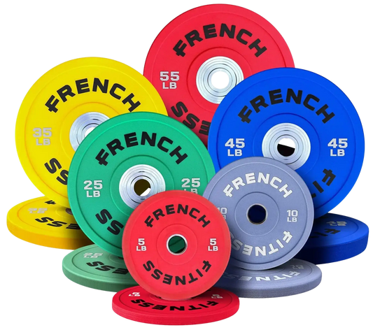 French Fitness Competition Urethane Bumper Plate 350 lb Colored (New) Image