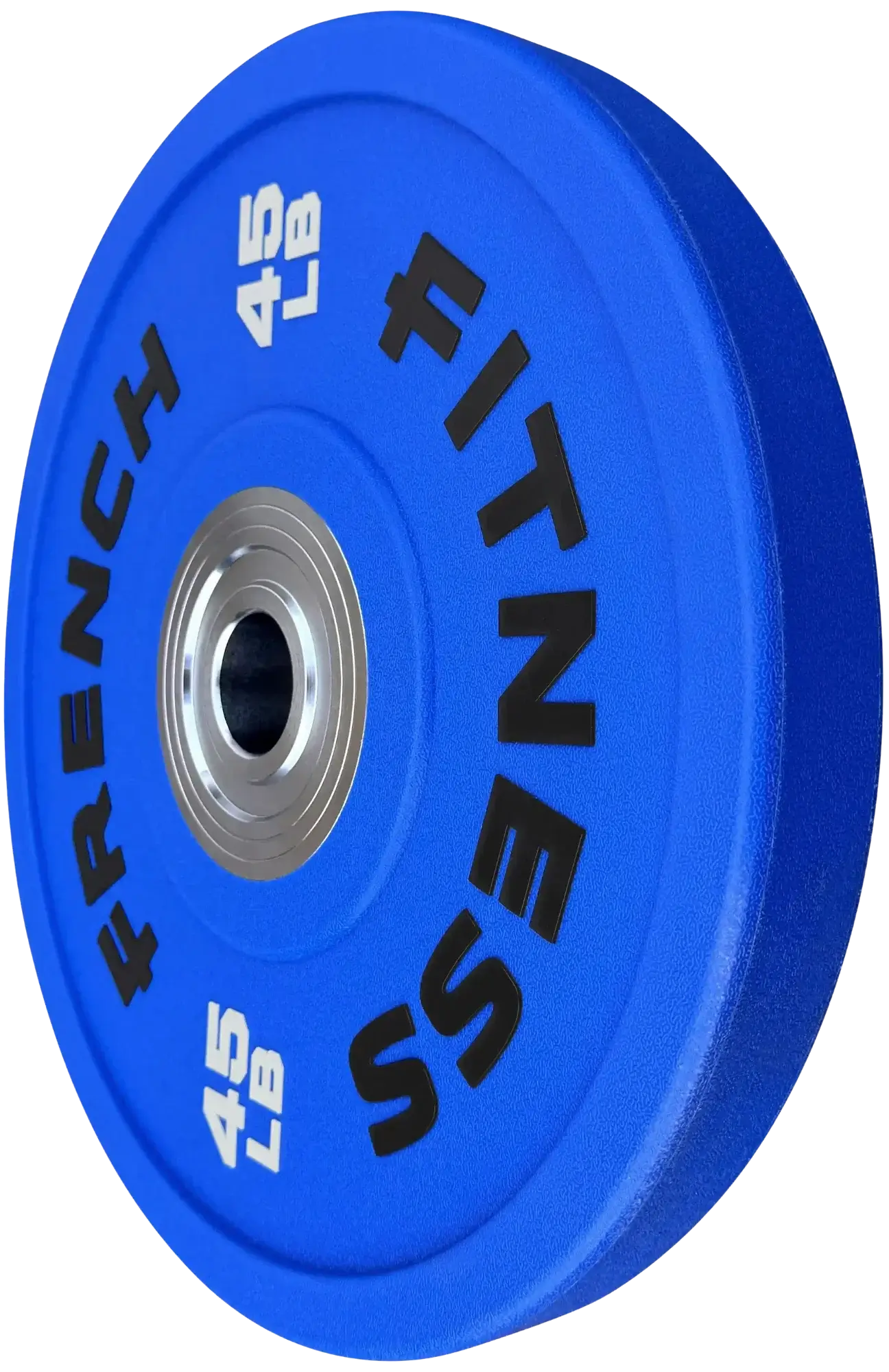 French Fitness Competition Urethane Bumper Plate 45 lb Colored (Blue) (New) Image