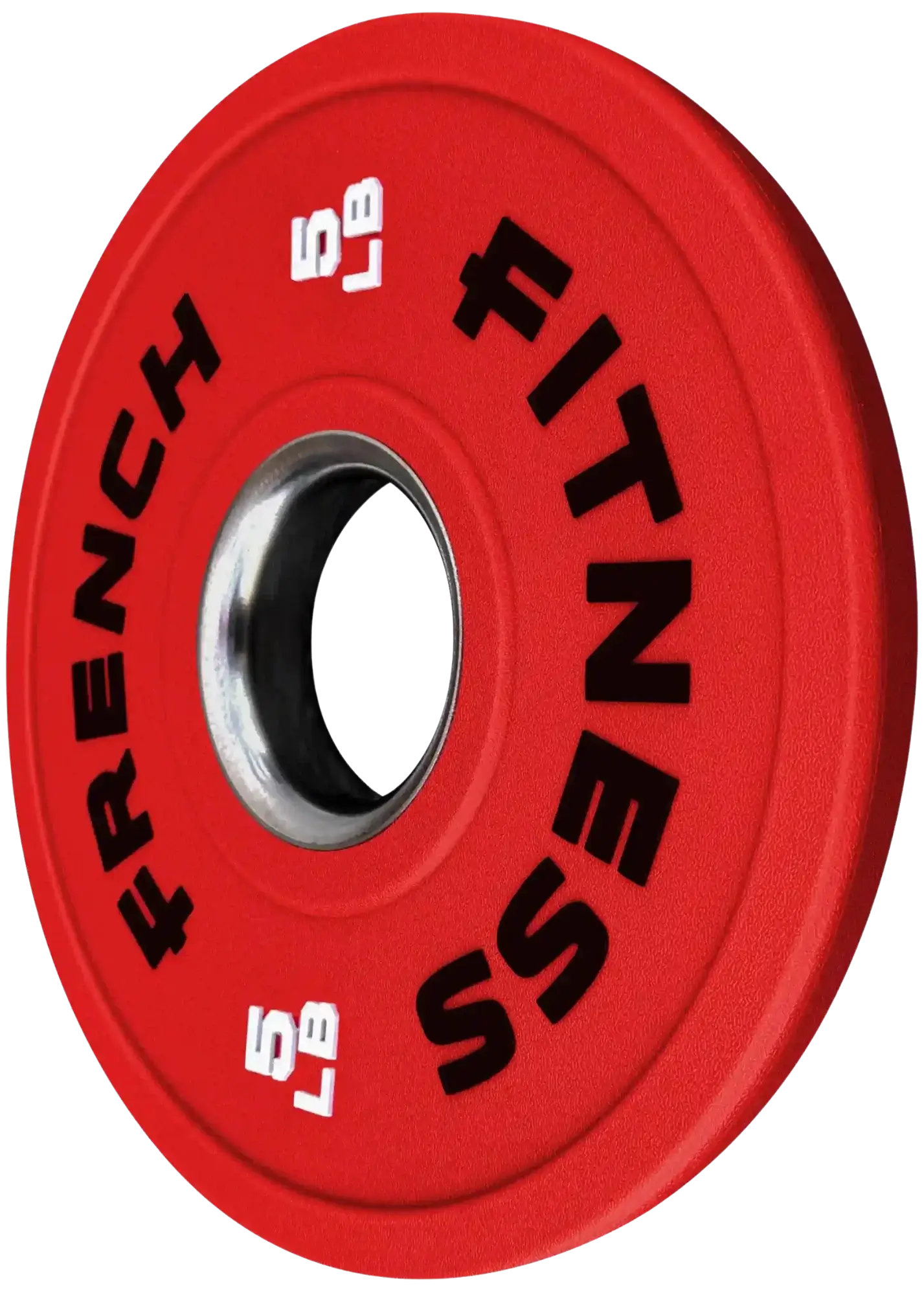 French Fitness Competition Urethane Bumper Plate 5 lb Colored (Red) (New) Image
