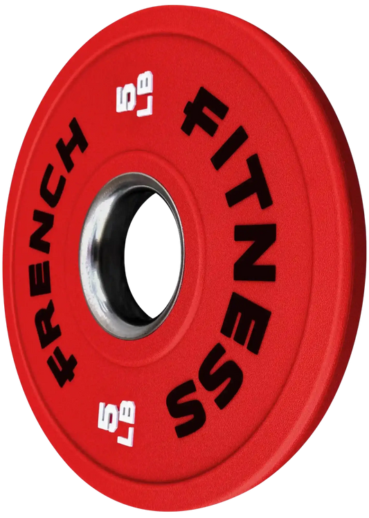 French Fitness Competition Urethane Bumper Plate 5 lb Colored (Red) (New) Image