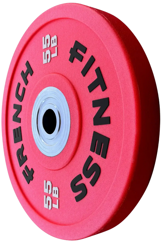 French Fitness Competition Urethane Bumper Plate 55 lb Colored (Red) (New) Image