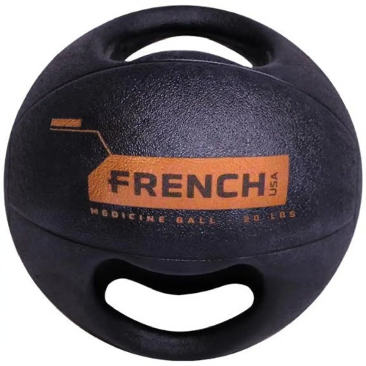 French Fitness Dual Grip Medicine Ball w/Handles 20 lb (New) Image 2