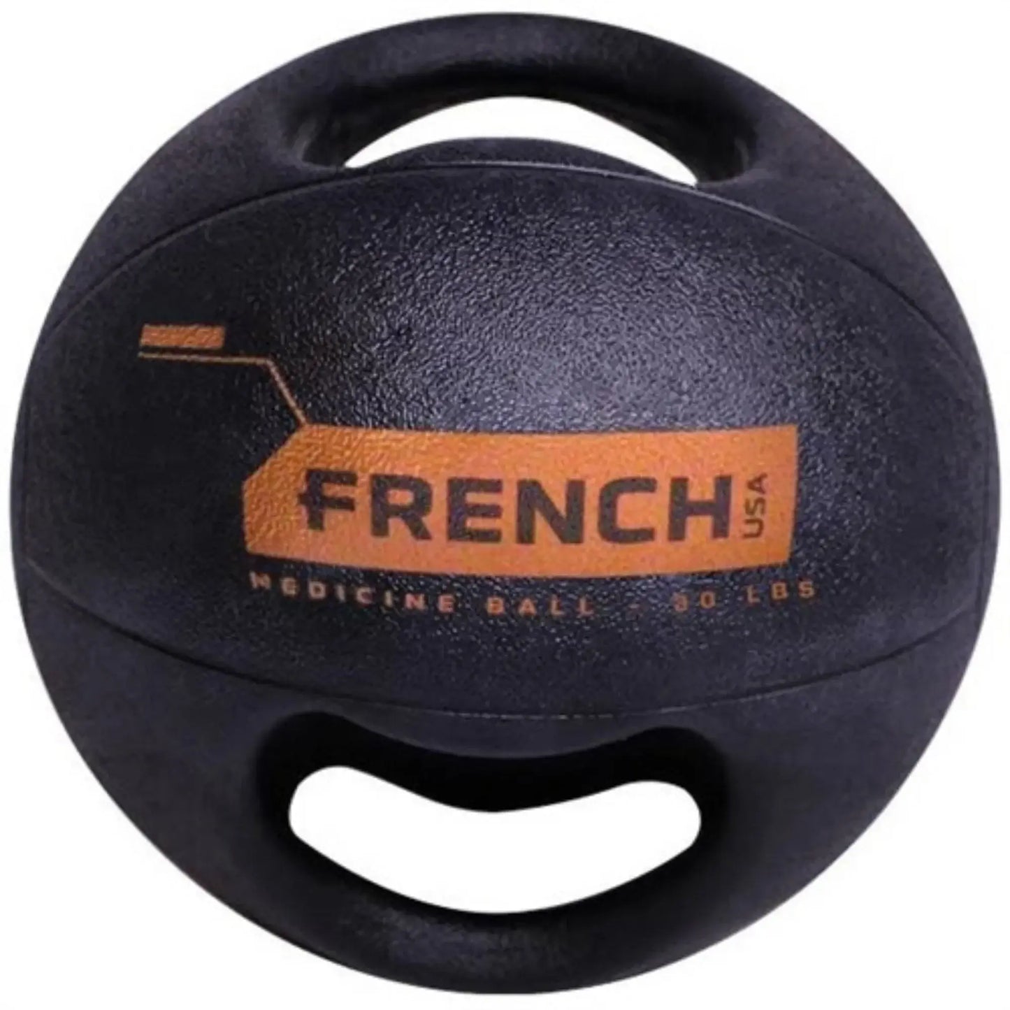 French Fitness Dual Grip Medicine Ball w/Handles 30 lb (New) Image 2
