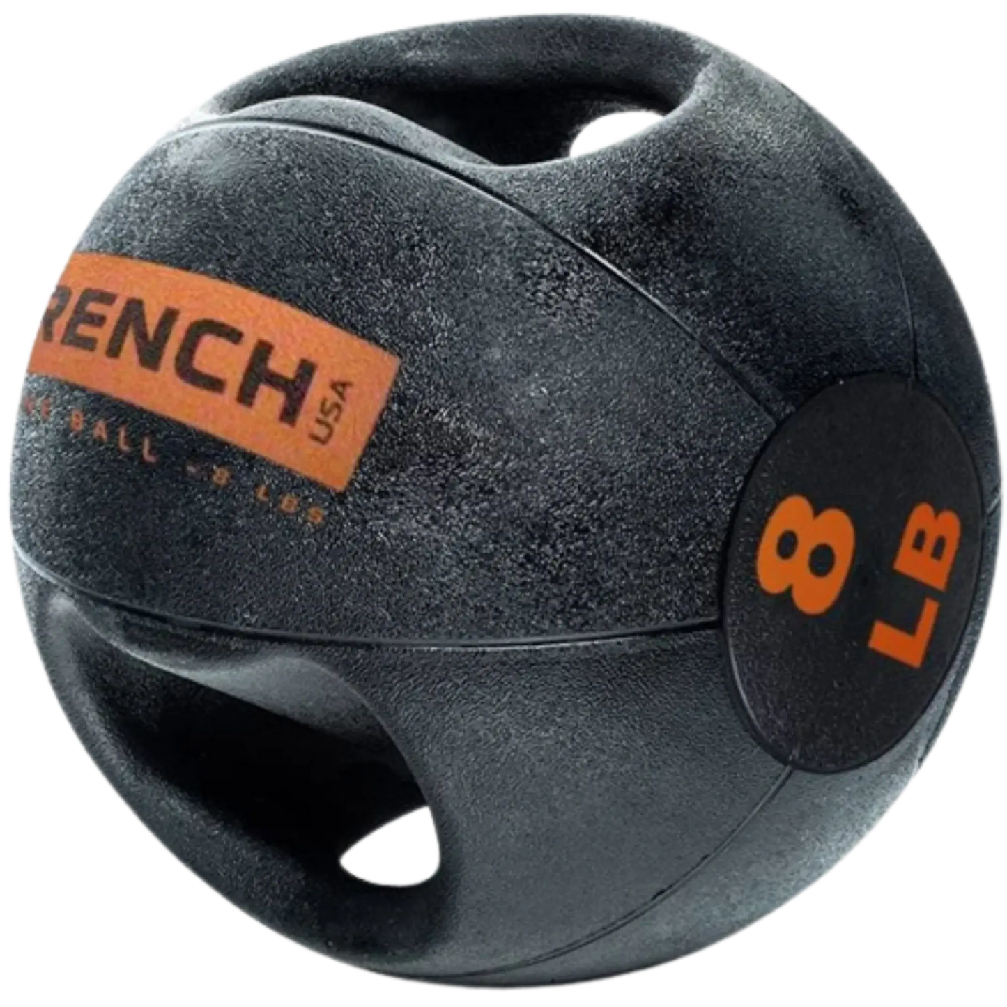 French Fitness Dual Grip Medicine Ball w/Handles 8 lb (New) Image